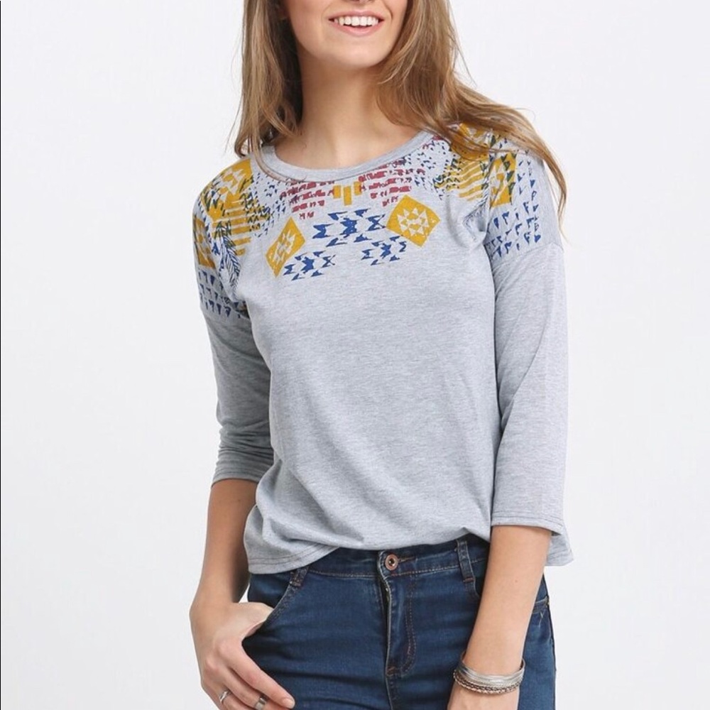 🆕 Geometric Print Top - Picture 2 of 6